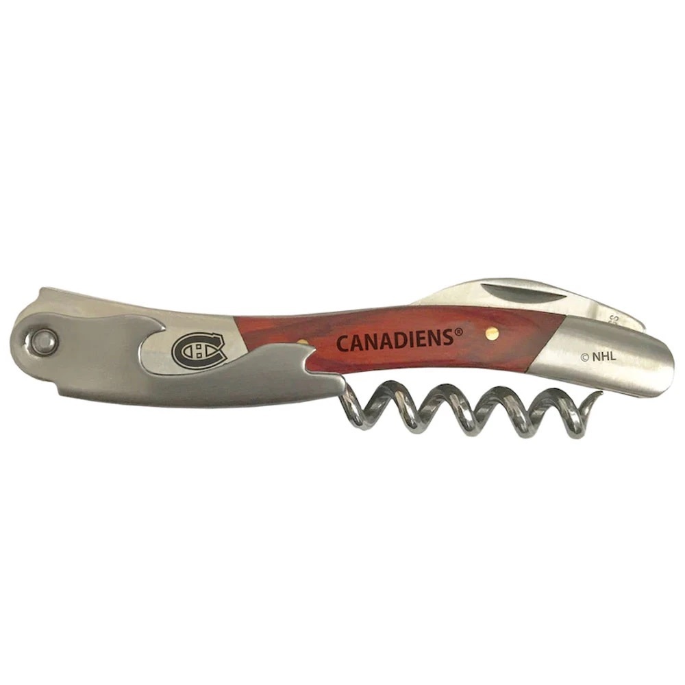 MONTRÉAL CANADIENS Waiter’s Wine Opener in Woodgrain